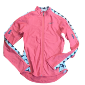 Shebeest Pink Cycling Jacket with Black & White Accents